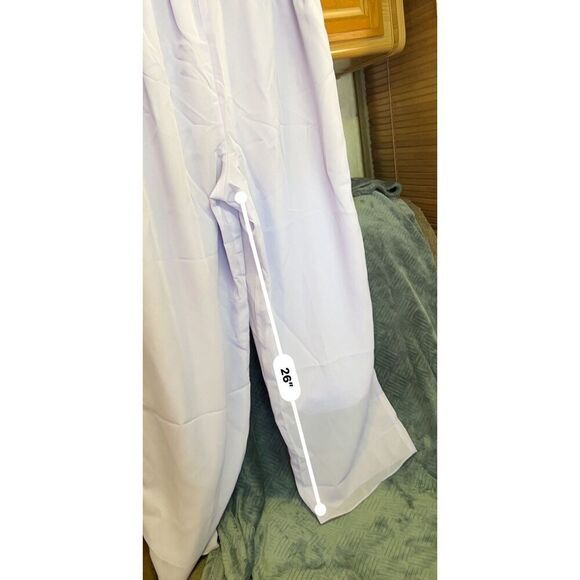 Adrianna Papell Purple Sequin Tank Top and Pants Set Size 10 - Picture 7 of 14